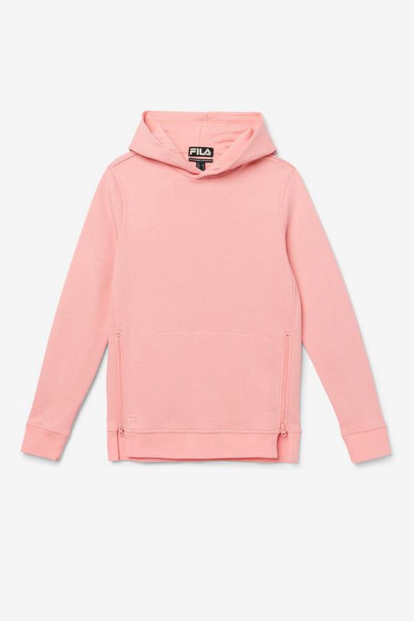 Fila Maddox Pullover Men's Hoodies - Salmon,NZ 26-64012